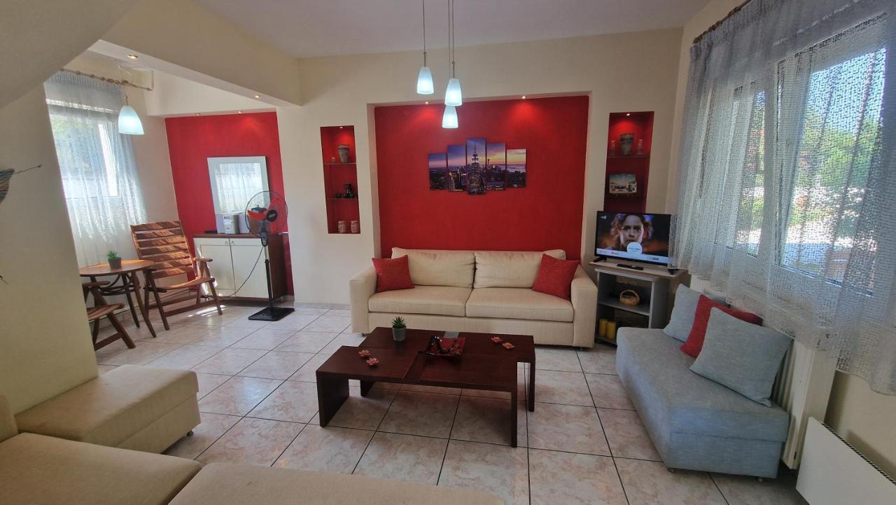 Modern Sea Villa In Leptokaria Bagian luar foto